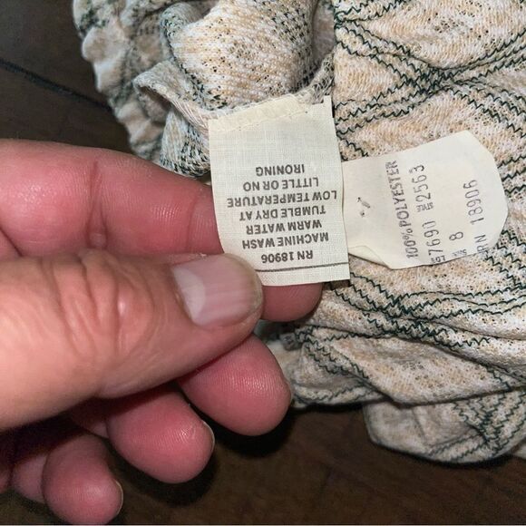 Vintage 1960s Polyester Tweed High Waisted Shorts New NWT NOS Sz8 - Picture 2 of 4